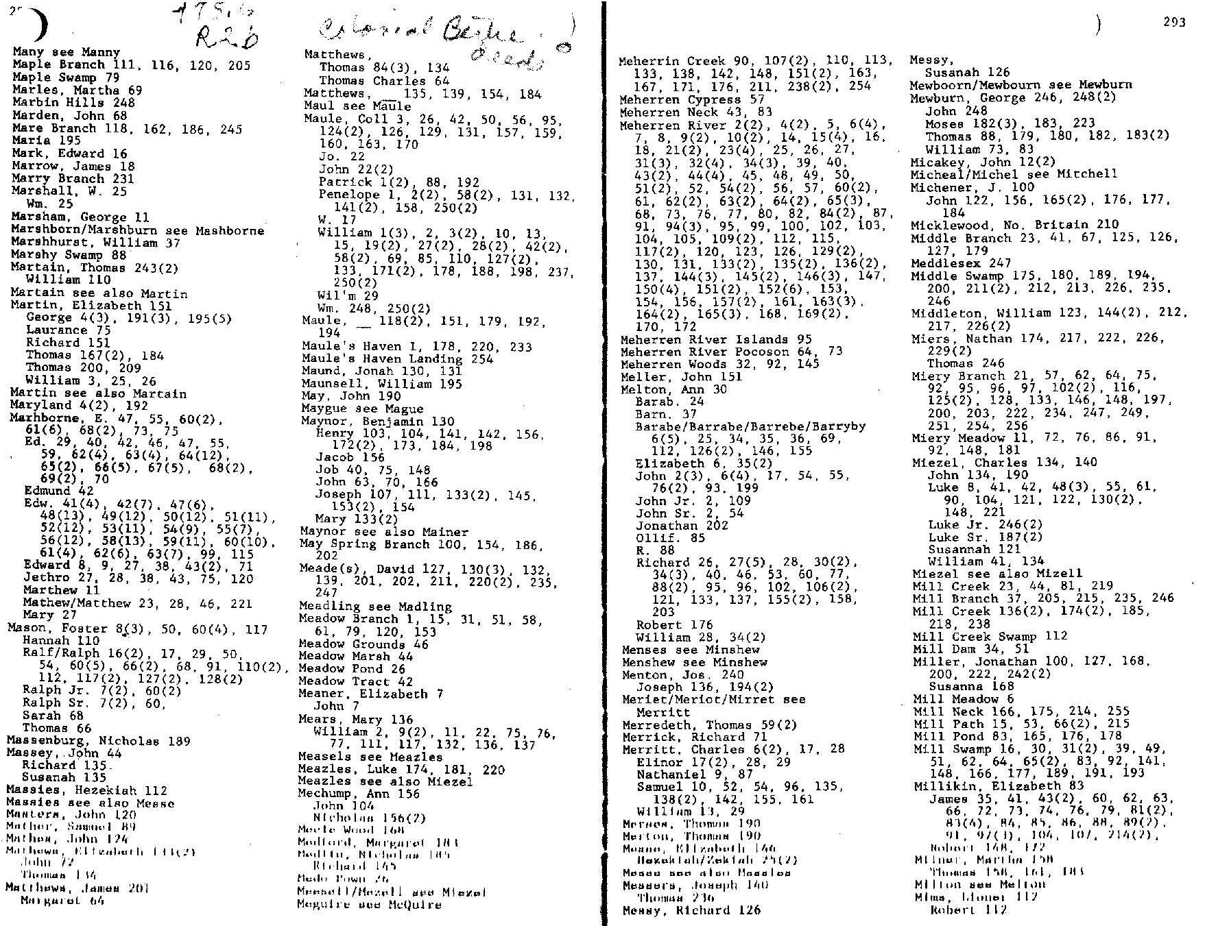 Deeds Bertie Co index