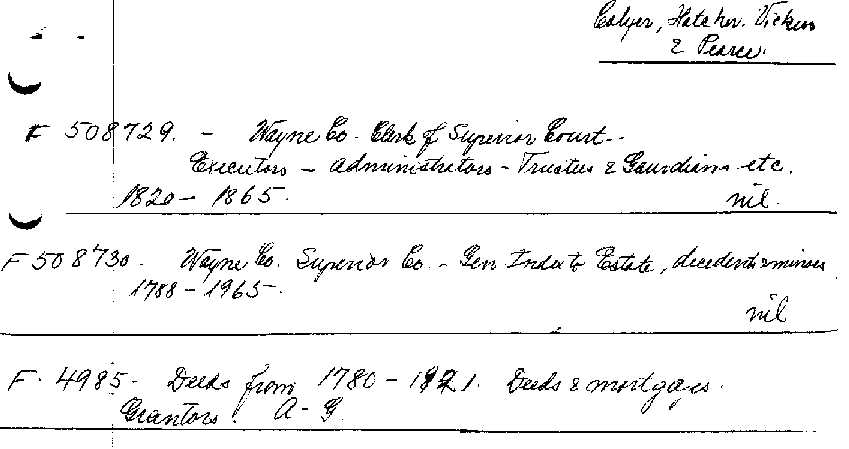 Index of Deeds and Mortgages pg 1