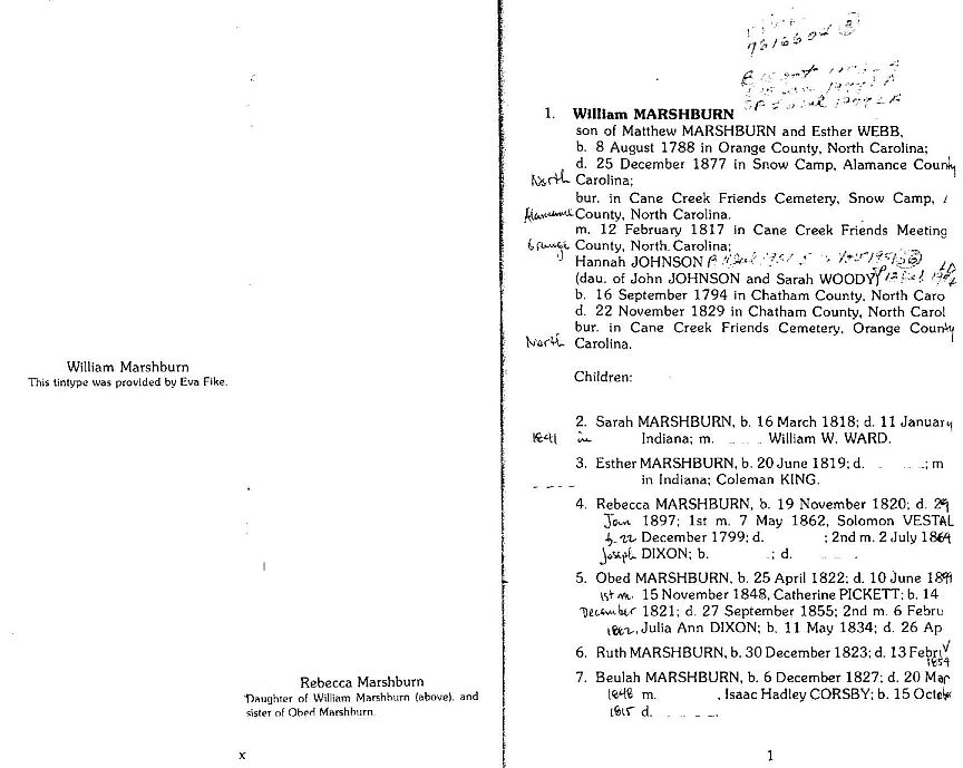 Research on the Marshburn Name xi -  1