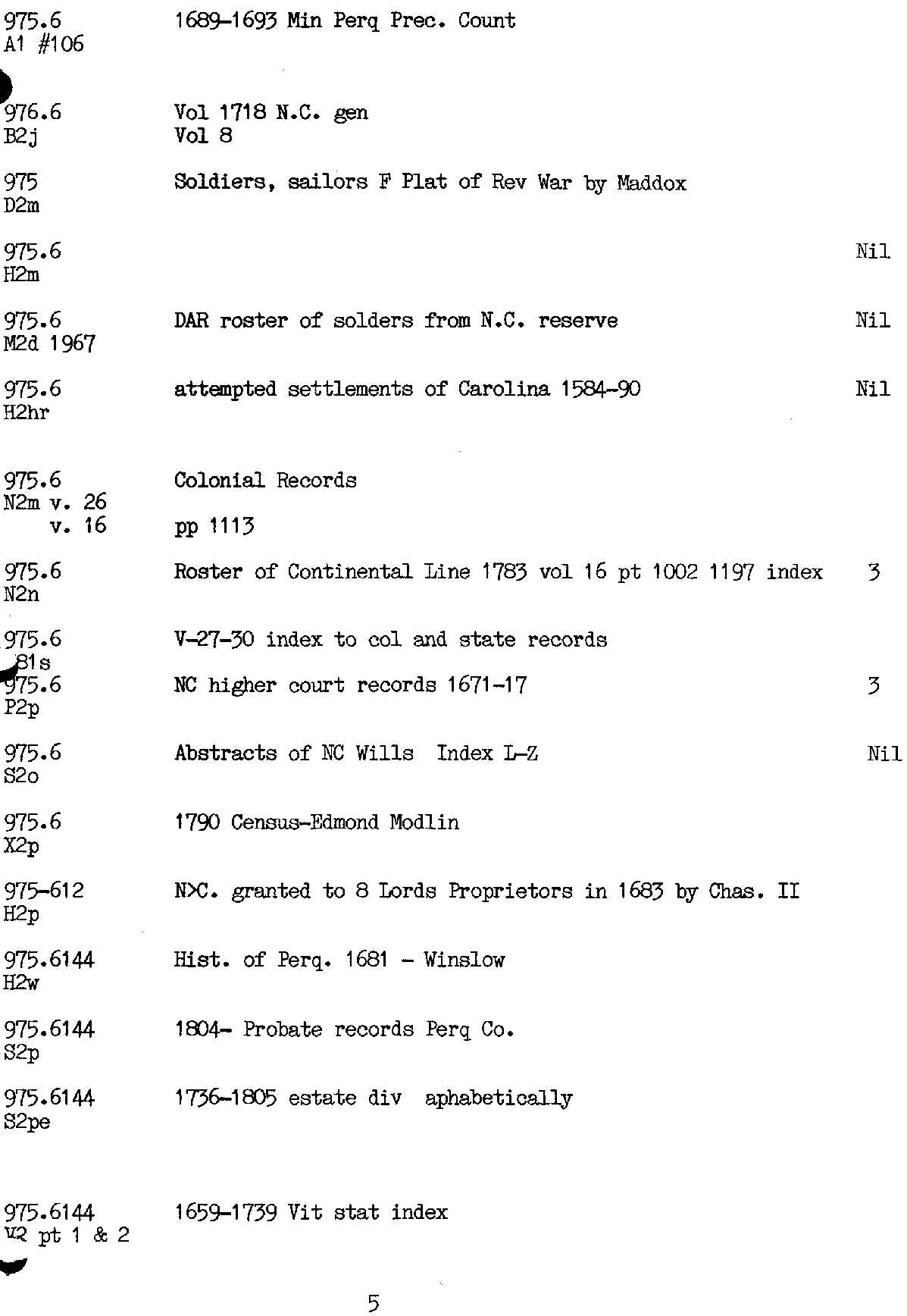 Wills and Deed Research Index pg 5
