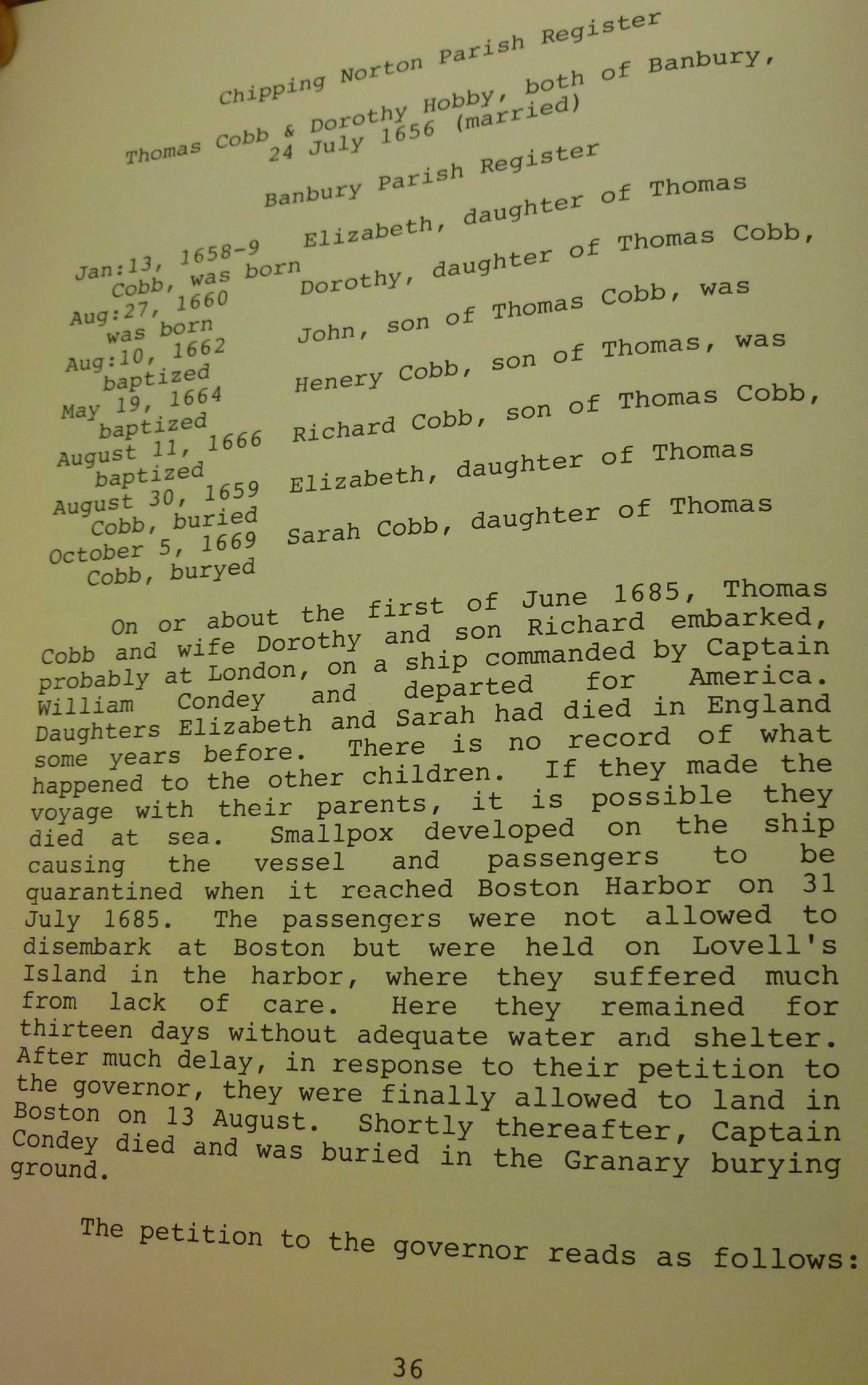 Chipping North Parish Register pg 36