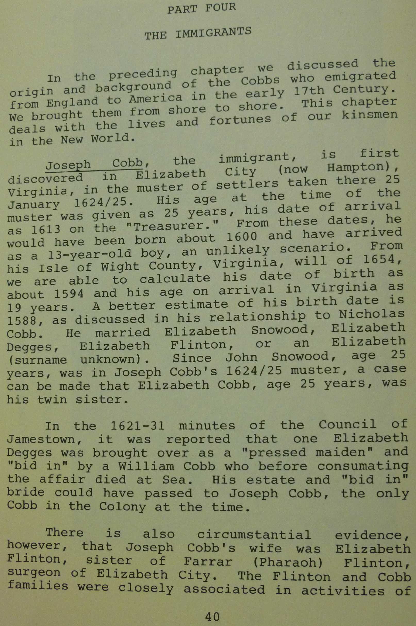 Chipping North Parish Register pg 40
