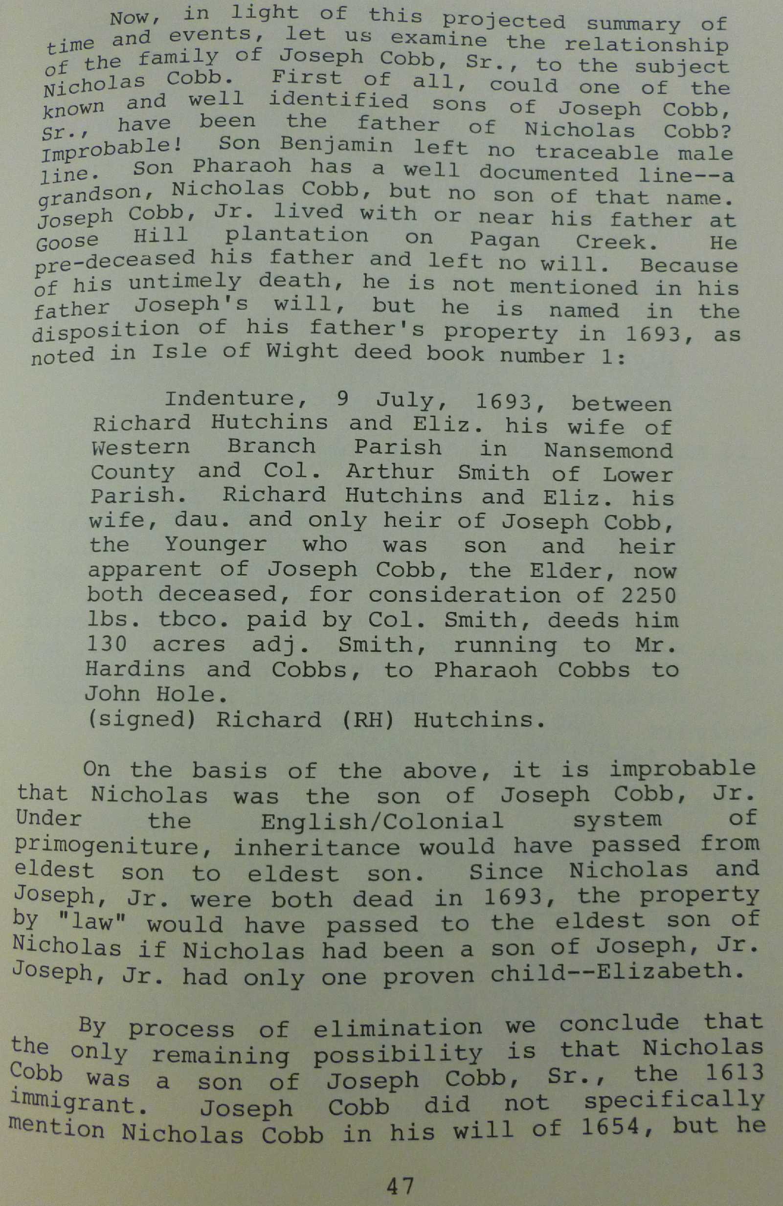 Chipping North Parish Register pg 47