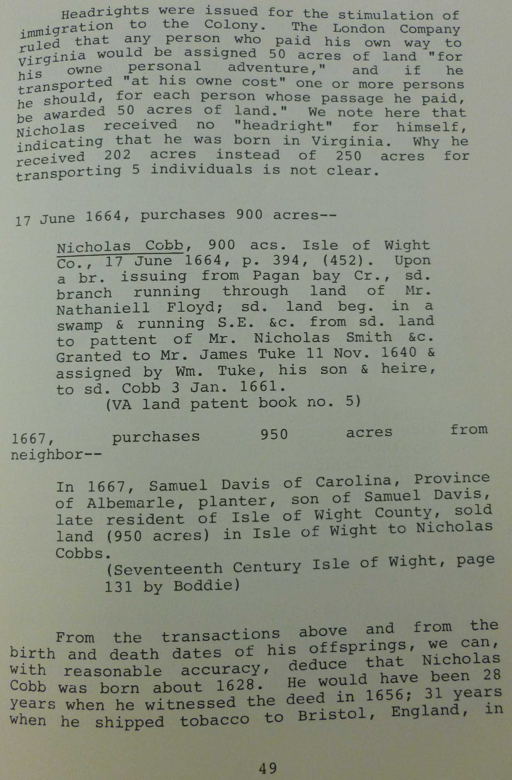 Chipping North Parish Register pg 49
