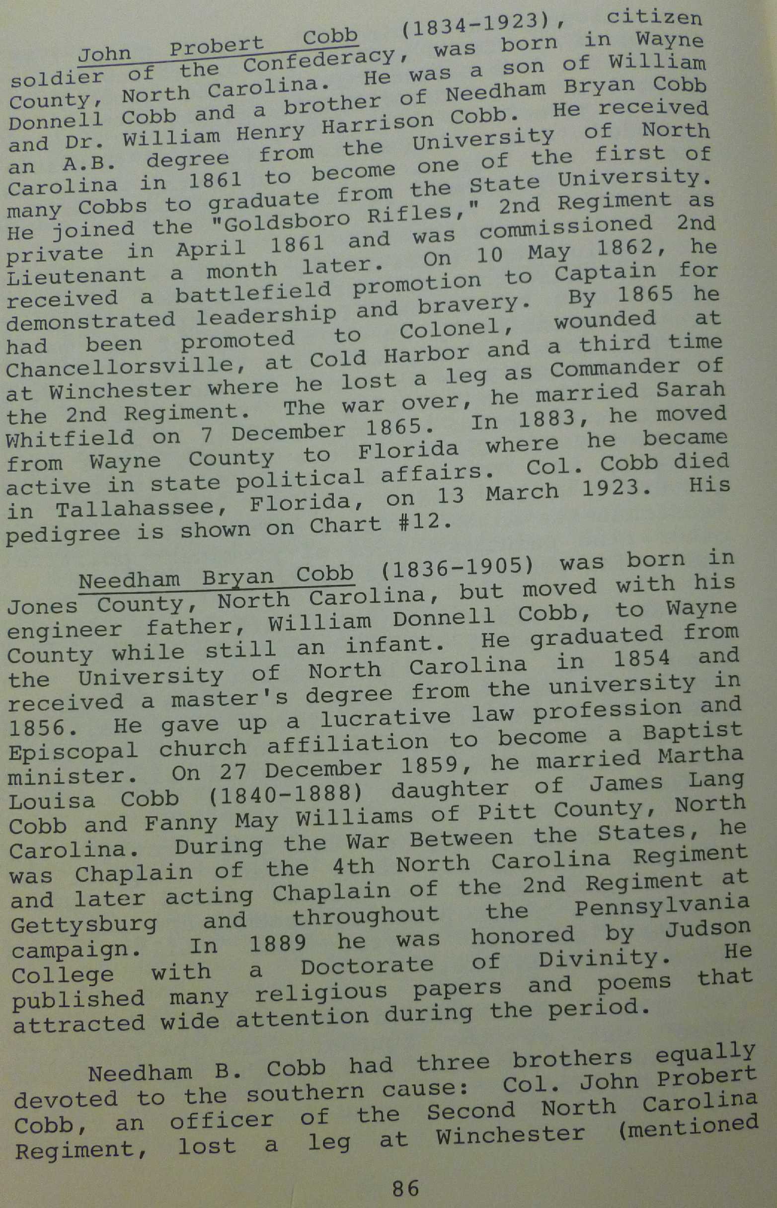 Chipping North Parish Register pg 86