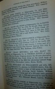 Abstracts of Early Deed Book 2 pg 19 Hatcher