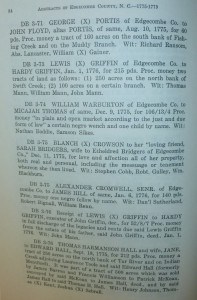 Abstracts of Early Deeds Edgecombe 1775-1779 Vol II pg 84