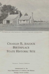 Charles B Aycock Birthplace 1