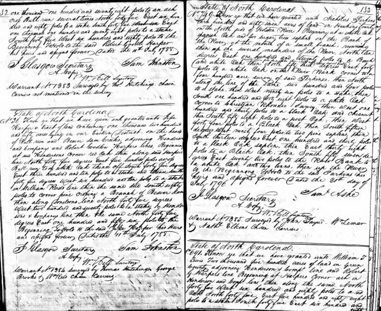 North Carolina and Tennessee, Early Land Records, 17531931 Smith Harper