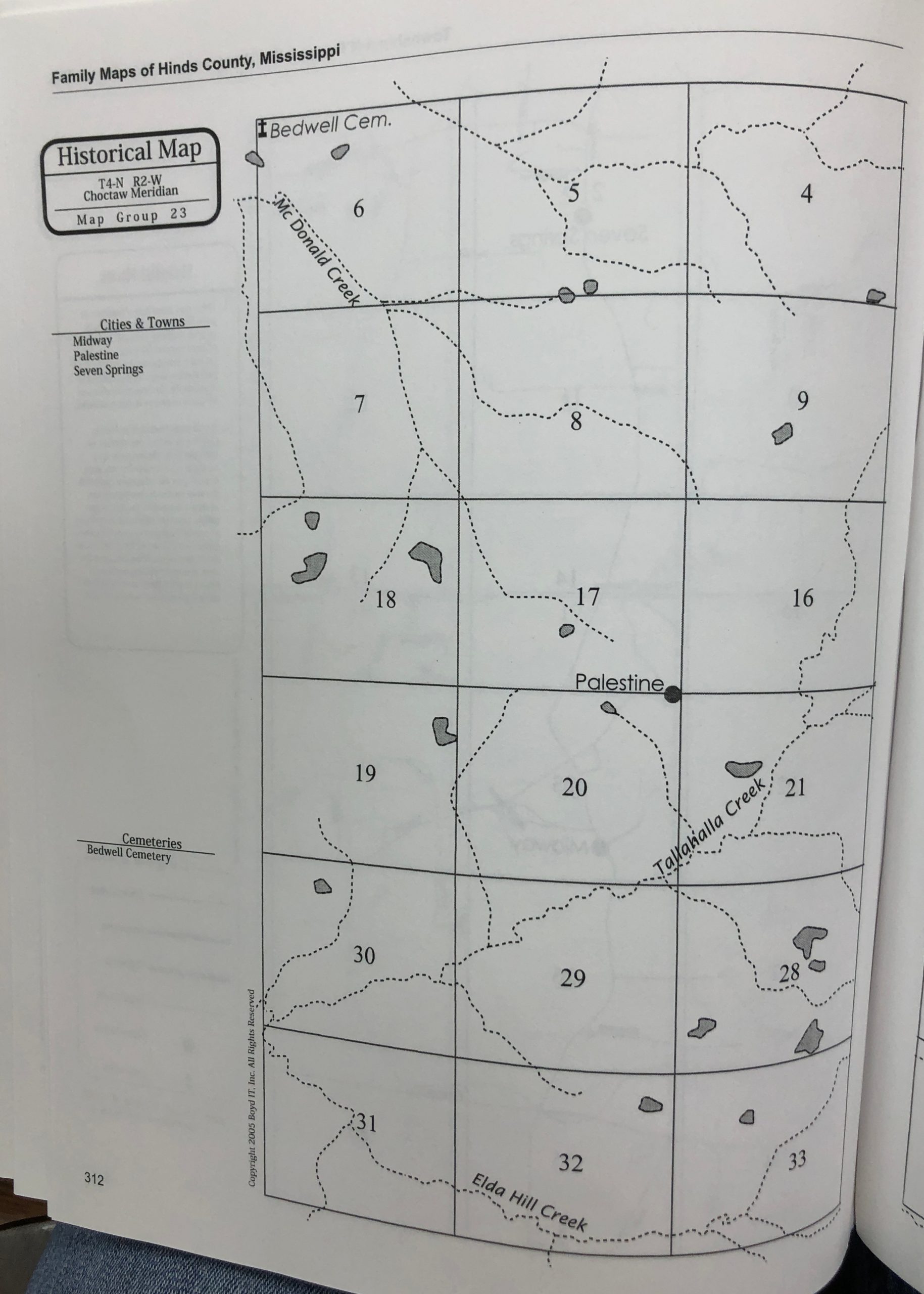 Family Maps of Hinds County Mississippi Smith Harper