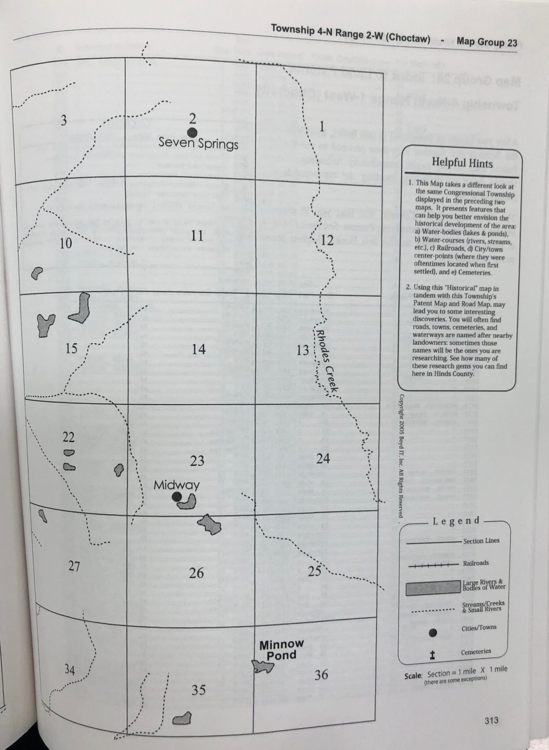 Family Maps of Hinds County Mississippi Smith Harper