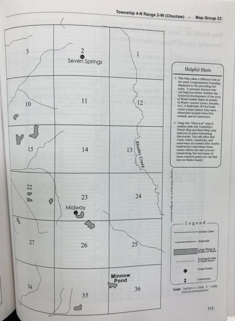 Family Maps of Hinds County Mississippi Smith Harper